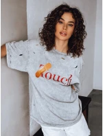Dámské tričko TOUCH světle šedé FashionStreet RY2629