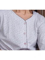 Pyžamo model 21310285 3/4 4XL Z25/26 dámské rozepínací - Luna