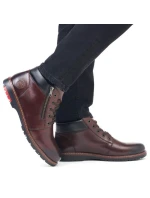 Kožené pohodlné zateplené boty M model 20539794 brown - Rieker