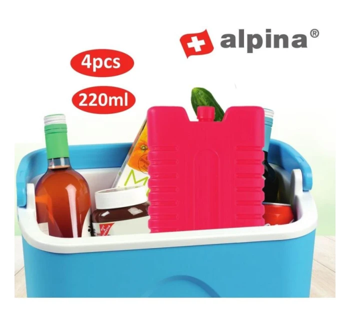 VLOŽKA DO CHLADNIČKY 4X220ML ČERVENÁ