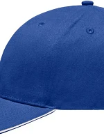 Daiber MB 6541 Lehce broušená 6 panelová sandwich kšiltovka 03.6541 royal/white