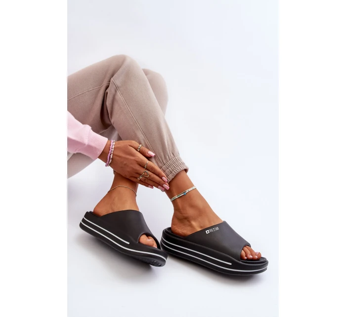 Dámské sandály na platformě Big Star NN274A037 černé Dámské sandály na platformě Big Star NN274A037 černé