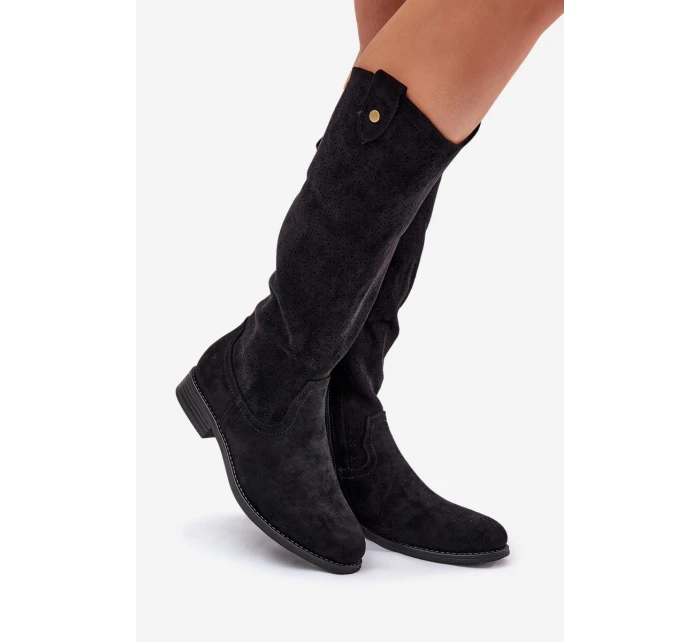 Na Plochém Podpatku S Vzorem Černé model 21685054 - S.Barski