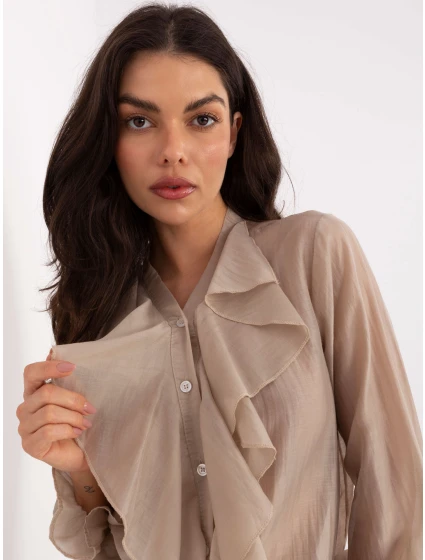 Koszula IT KS model 21789121 beżowy - FPrice Koszula IT KS model 21789121 beżowy - FPrice