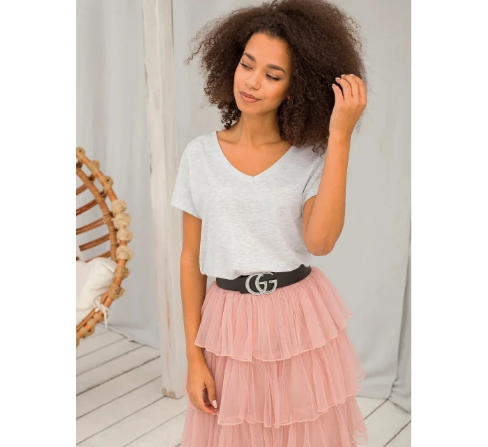 Tričko RV TS model 14829125 světle šedá - FPrice Tričko RV TS model 14829125 světle šedá - FPrice