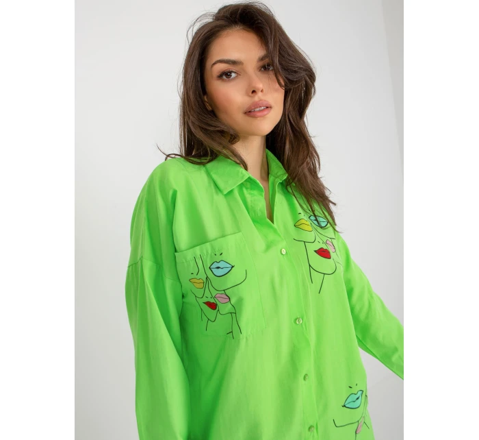 Dámská košile KS model 21215660 zelená - FPrice