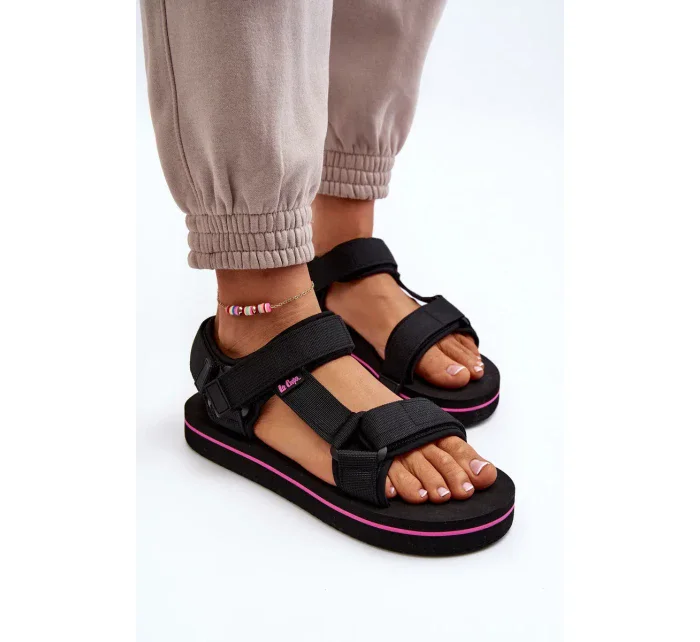 Dámské sandály na platformě Lee Cooper Černé