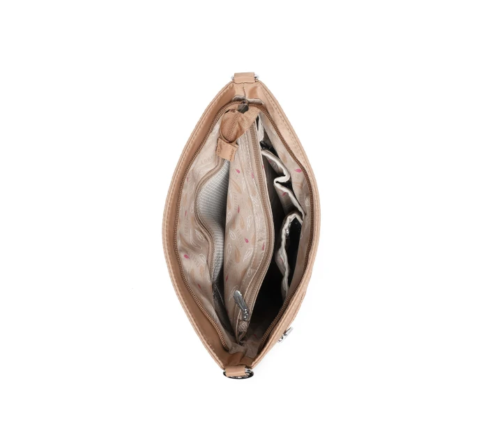 Dámská crossbody kabelka na kočárek Vuch Amma Flowers Beige Dámská crossbody kabelka na kočárek Vuch Amma Flowers Beige