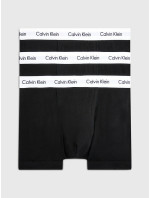 Pánské trenky 3 Pack Trunks Cotton Stretch 0000U2662G001 černá - Calvin Klein