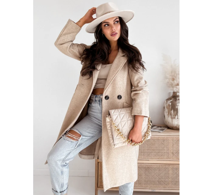 Dámský světle béžový kabát HARVEST FashionStreet TY3883