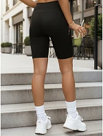 Dámské cyklistické šortky s vysokým pasem černé FashionStreet SY0583 Dámské cyklistické šortky s vysokým pasem černé FashionStreet SY0583