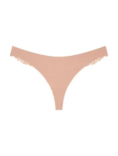 Dámská tanga Pretty Micro String - BROWN - sv. hnědé 00EP - TRIUMPH