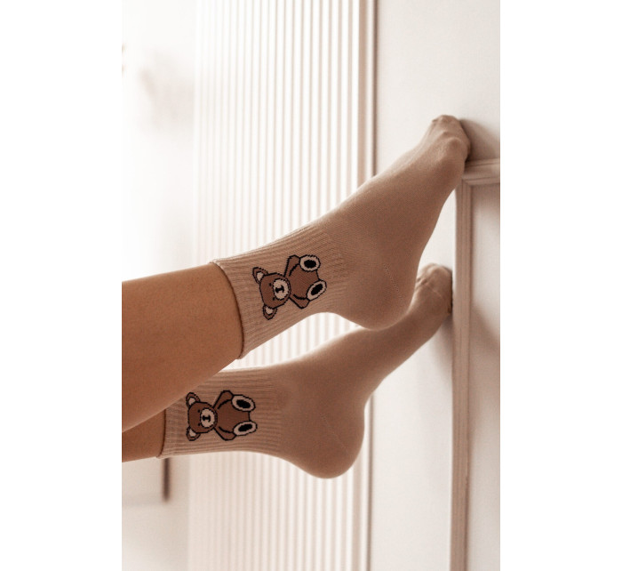Dámské ponožky Milena 0200 Plyšový medvídek 37-41