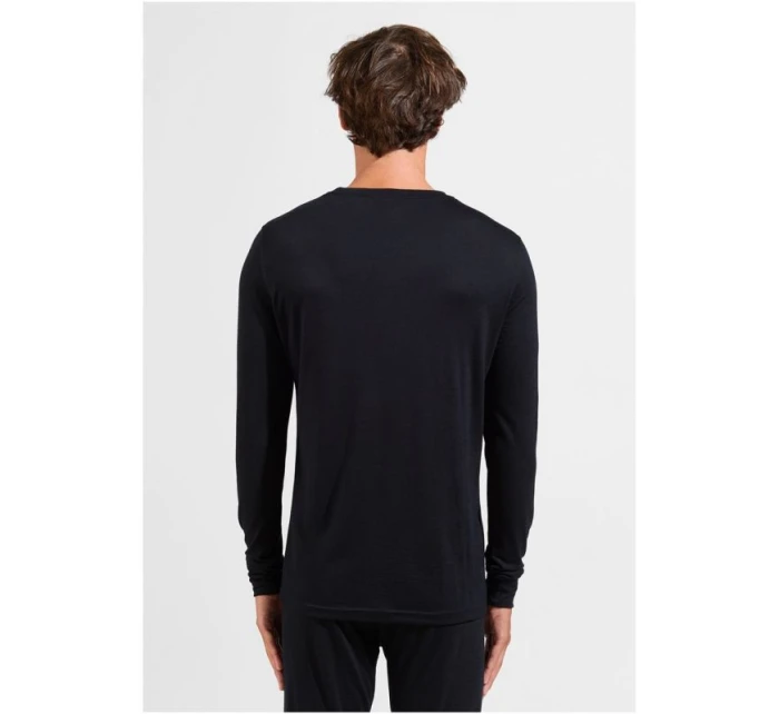 Odlo BL TOP tričko s výstřihem l/s MERINO 200 velikost M Black
