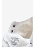 Dámské Tenisky Big Star Vysoké Zateplené Bílé GG274108