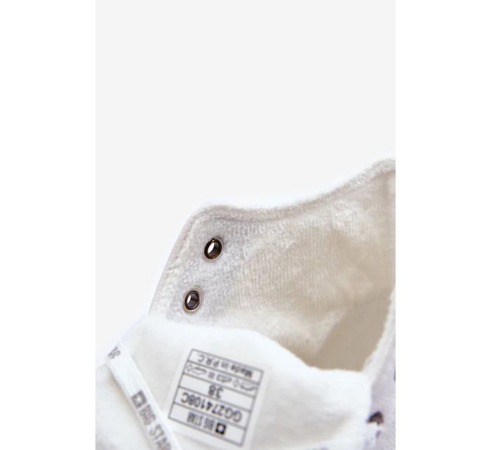 Dámské Tenisky Big Star Vysoké Zateplené Bílé GG274108