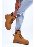 Dámské zimní botky hnědé model 21631388 - Boto Dámské zimní botky hnědé model 21631388 - Boto