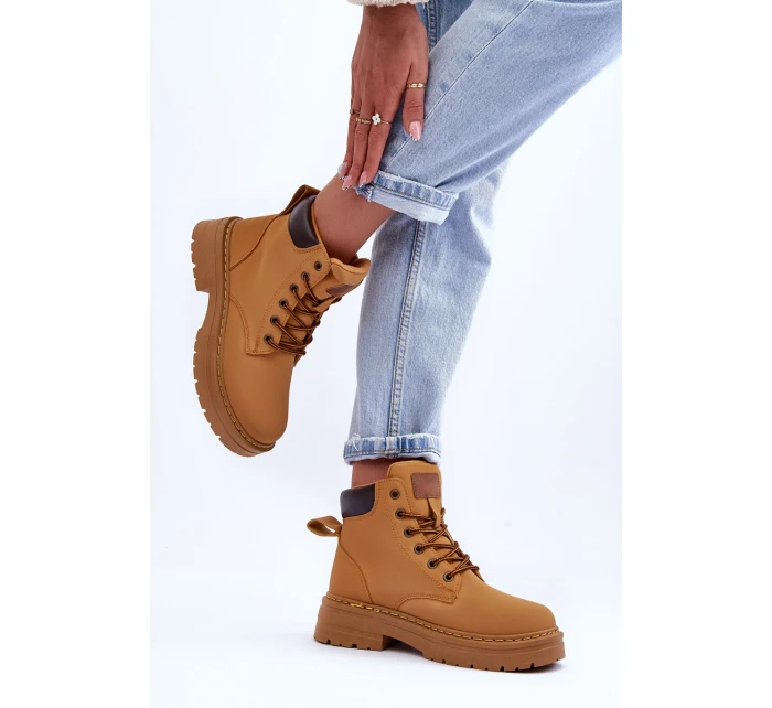 Dámské zimní botky hnědé model 21631388 - Boto Dámské zimní botky hnědé model 21631388 - Boto