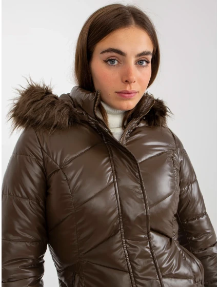 Dámská bunda NM KR H 898 79P tmavě hnědá Dámská bunda NM KR H 898 79P tmavě hnědá
