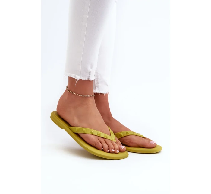 Dámské ploché flexibilní žabky ZAXY Limetka Dámské ploché flexibilní žabky ZAXY Limetka