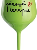 PÁROVÁ TERAPIE - zelená nerozbitná sklenice na víno 470 ml