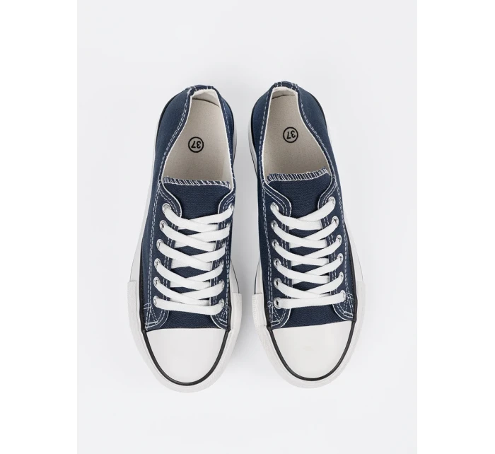 Stylové tenisky dámské tmavě modré platforma Stylové tenisky dámské tmavě modré platforma