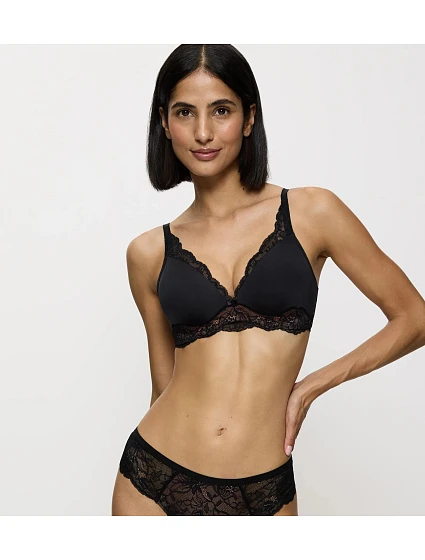 AMOURETTE CHARM - Plunge bralette z krajky, bez kostic Triumph