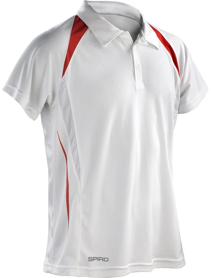 Spiro S 177M Pánské týmové piqué polo 29.177M white/red Spiro S 177M Pánské týmové piqué polo 29.177M white/red