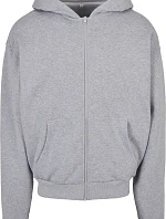 Build your Brand BY 192 Mikina s kapucí z těžké bavlny "Ultra Heavy" 56.0192 heather grey