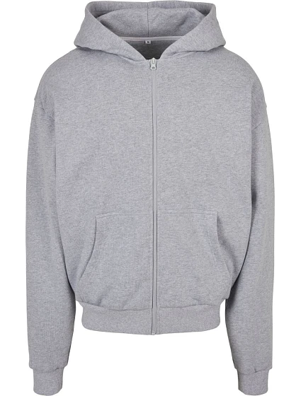Build your Brand BY 192 Mikina s kapucí z těžké bavlny "Ultra Heavy" 56.0192 heather grey