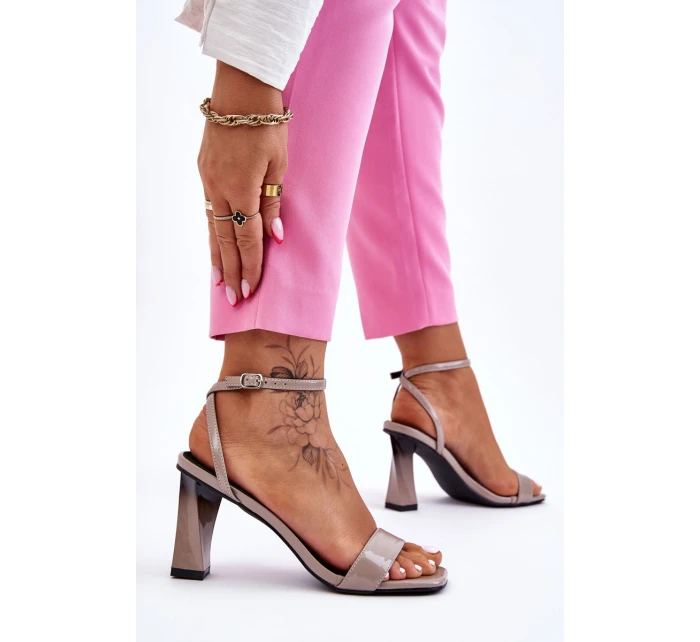 sandály na podpatku model 21609866 - S.Barski sandály na podpatku model 21609866 - S.Barski