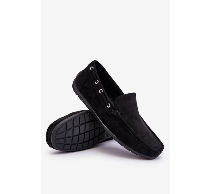 Mužské semišové návleky černé model 21625666 - Boto