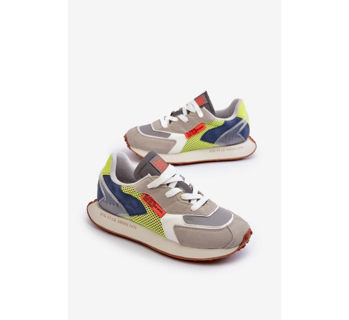 Pánské sportovní tenisky s paměťovou pěnou Memory Foam od Big Star NN174344 šedé Pánské sportovní tenisky s paměťovou pěnou Memory Foam od Big Star NN174344 šedé