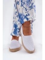 Dámské Espadrilky S Pletením model 21691966 Bílé - VINCEZA