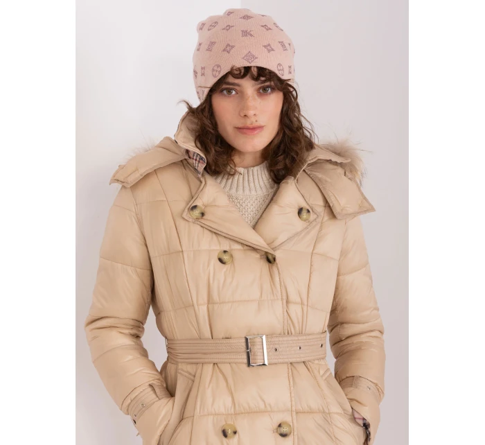 Czapka AT CZ model 19014883 jasny różowy - FPrice