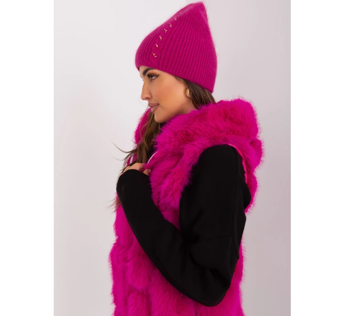 Czapka AT CZ model 21468359 fuksjowy - FPrice Czapka AT CZ model 21468359 fuksjowy - FPrice