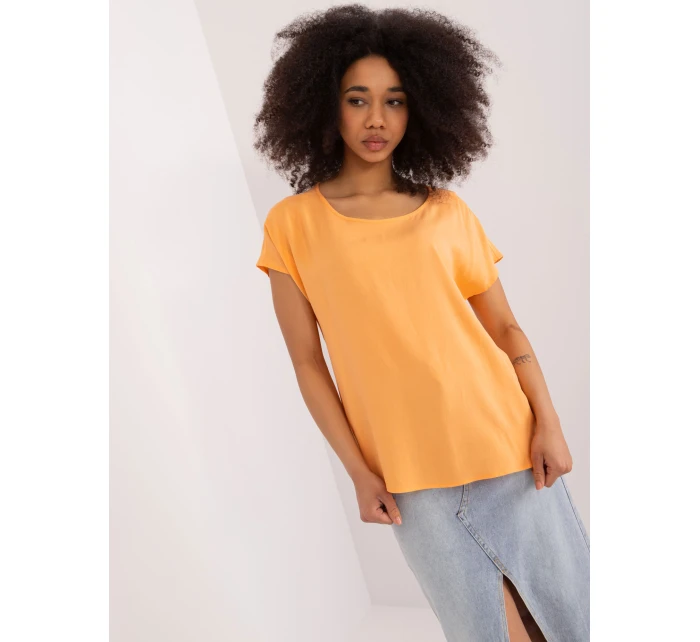 Halenka D73761Z10978R světle oranžová Halenka D73761Z10978R světle oranžová