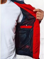 Pánská přechodná bunda s kapucí červená Dstreet TX4376
