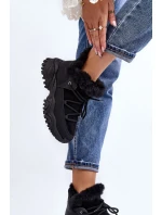 Dámské Trapper Boty S Kožešinou Černé model 20042290 - Kesi Dámské Trapper Boty S Kožešinou Černé model 20042290 - Kesi