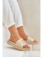 Dámské pantofle Big Star – béžové