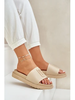 Dámské pantofle Big Star – béžové