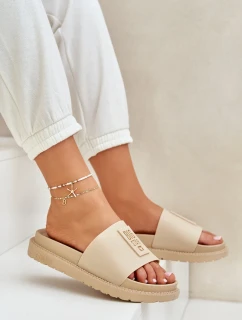 Dámské pantofle Big Star – béžové