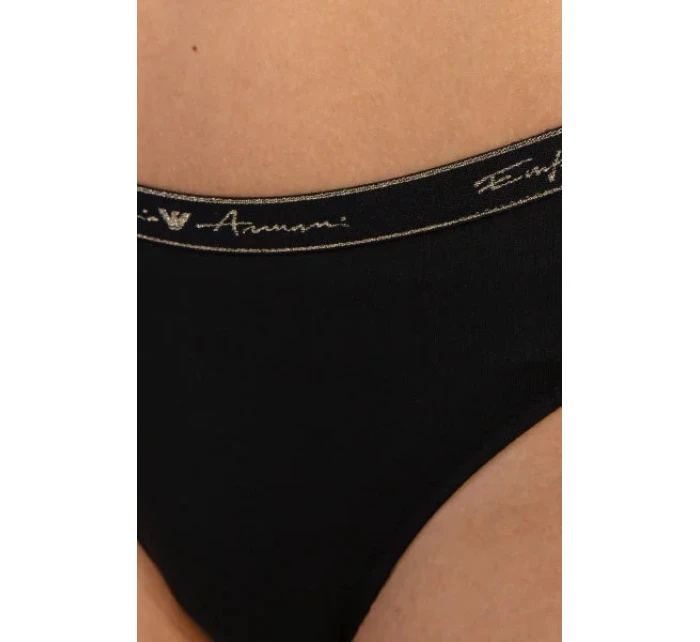 Dámské brazilské kalhotky 2 pack 163337 1A223 - 00020 - Černá - Emporio Armani