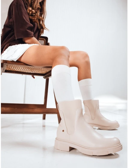 FashionStreet béžové dámské boty ZY1230