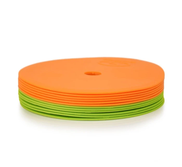 Ploché značky kulaté 15 cm  zelené oranžové sport model 21406065 - SMJ