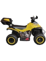 ČTYŘKOLOVÉ BATERIOVÉ AUTO MICRON ŽLUTÉ 1032764