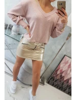 Sukně s ozdobnými model 21752974 béžová - K-Fashion