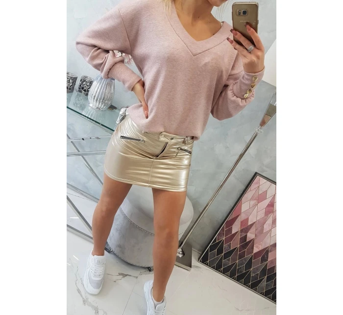 Sukně s ozdobnými model 21752974 béžová - K-Fashion