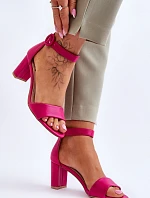 Dámské Sandály Na Podpatku Fuchsie Lexi