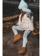 Ocieplane Botky Sněžáky Dětské s Ozdobnými Frédzlami Camel Nimia